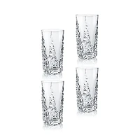 Nachtmann Sculpture Highball Longdrink Glasses, Set of 4