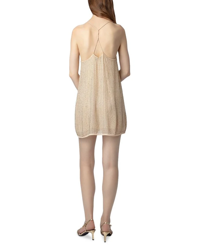 Caro Mousseline Embroidered Slip Dress