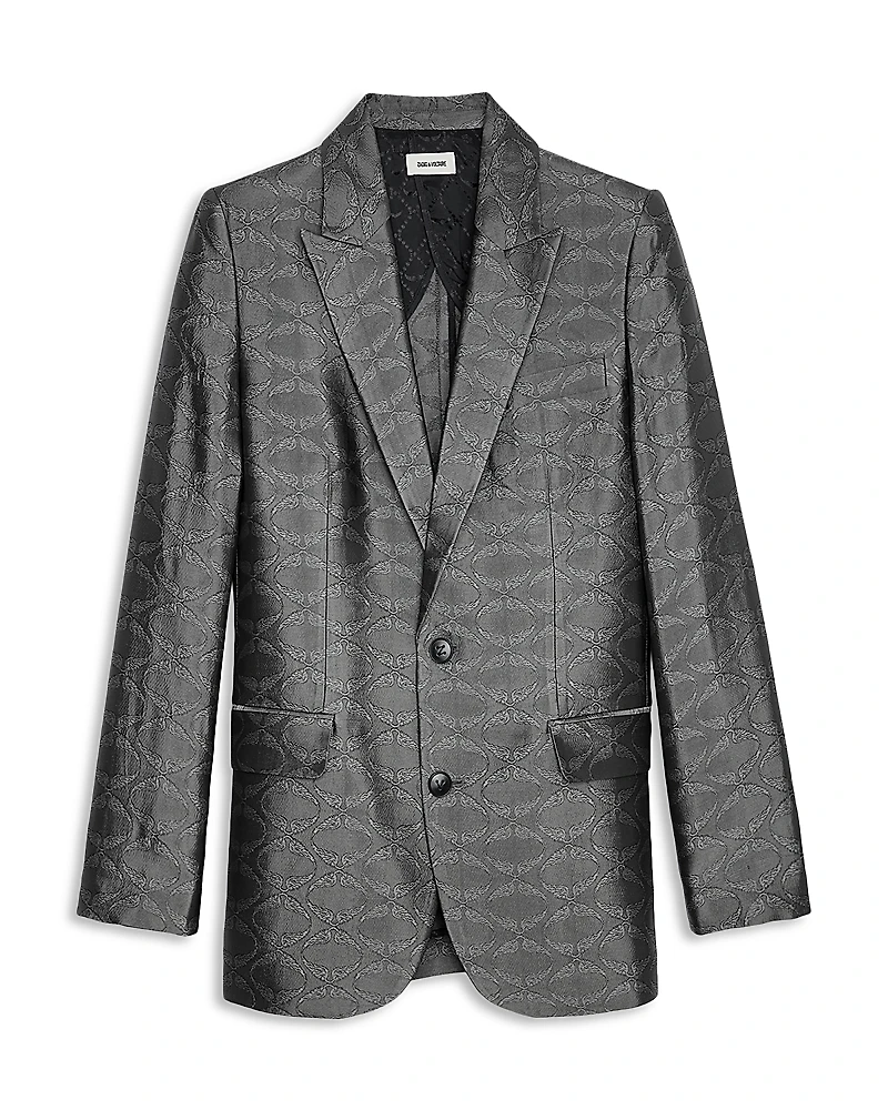Zadig & Voltaire Vegy Jacquard Wing Print Blazer