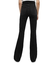 Beverly High Rise Flare Jeans Washed Onyx