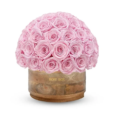 Rustic 80 Rose Half Ball Arrangement