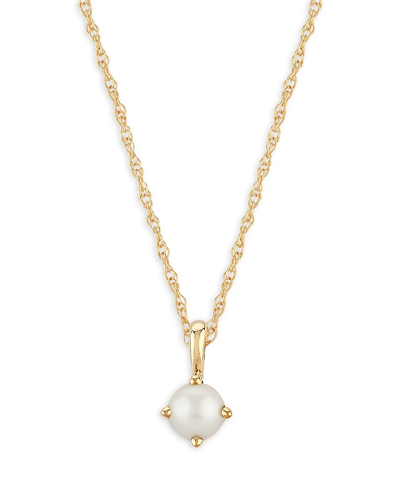 Bloomingdale's Fine Collection Children's Cultured Freshwater Pearl Pendant Necklace