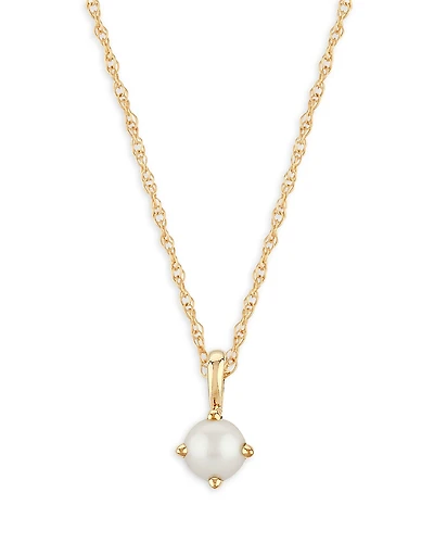 Bloomingdale's Fine Collection Children's Cultured Freshwater Pearl Pendant Necklace