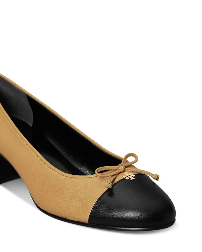 Women's Bow Ballet High Heel Pumps