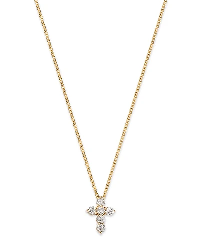 Bloomingdale's Fine Collection Diamond Cross Pendant Necklace