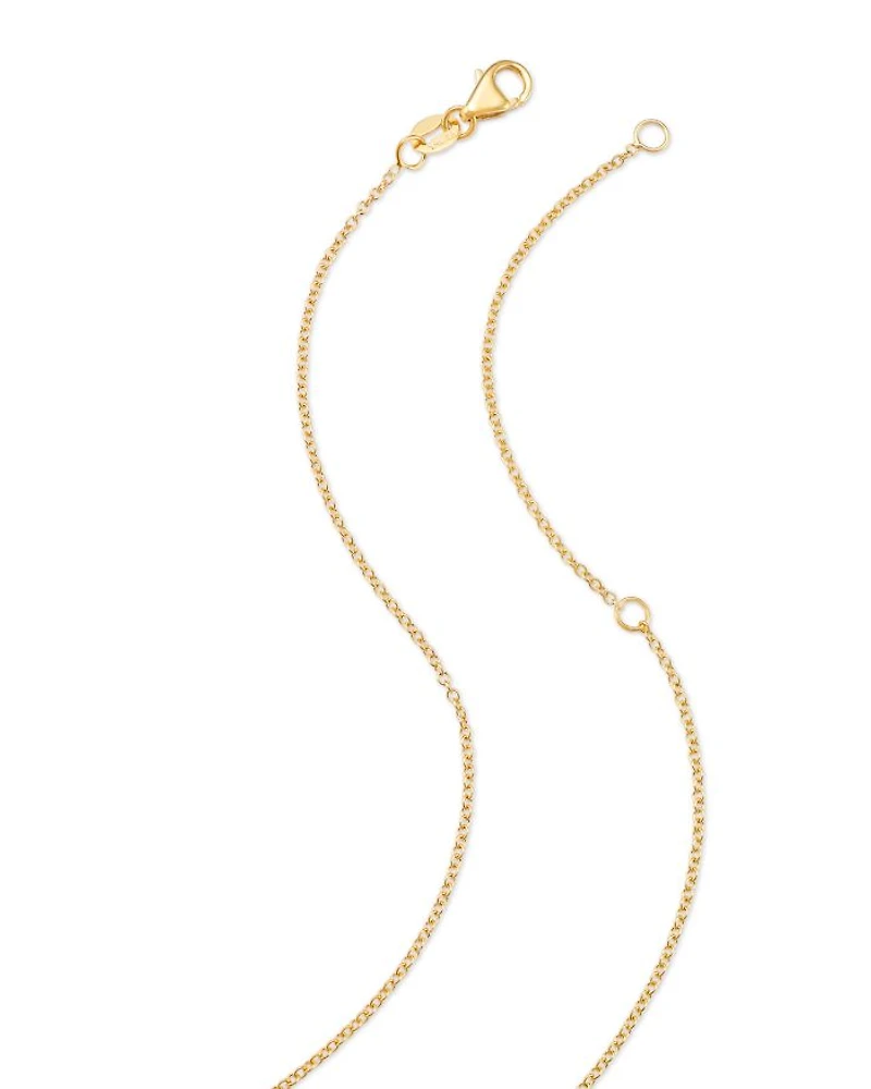Diamond Pavé Heart Pendant Necklace in 14K Yellow Gold, 0.40 tcw