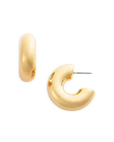 Kenneth Jay Lane Small C Hoop Earrings