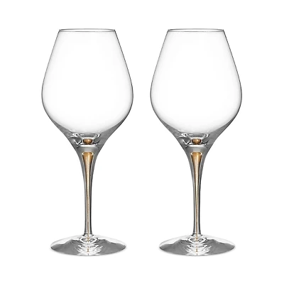 Orrefors Intermezzo Aroma Gold Wine Glass, Set of 2 - Exclusive