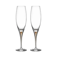 Intermezzo Gold Champagne Glasses, Set of 2
