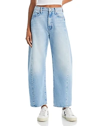 Mother The Half Pipe High Rise Ankle Wide Leg Jeans