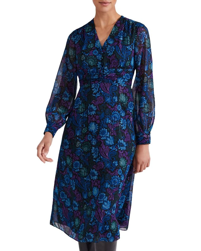 Saffron Floral Print Dress