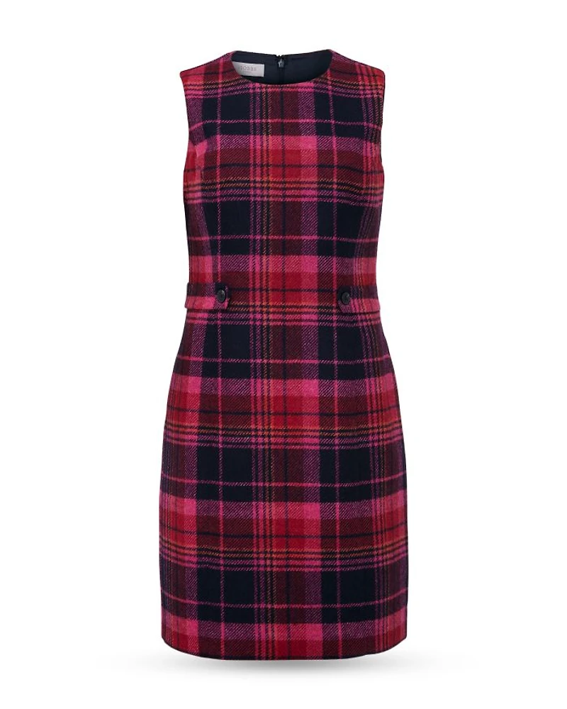 Sariah Plaid Wool Dress