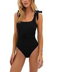 Beach Riot Sydney Belted One Piece Swimsuit