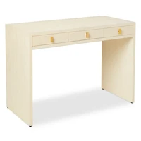 Shagreen Embossed Vanity Table & Stool Set
