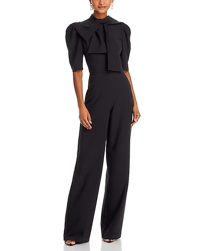 Black Halo Ara Bow Straight Leg Jumpsuit