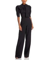 Black Halo Ara Bow Straight Leg Jumpsuit