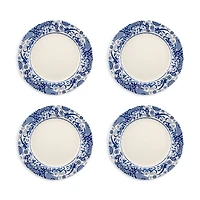 Spode Blue Italian Brocato Dinner Plate, Set of 4
