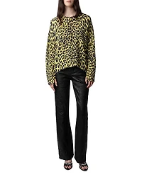 Markus Cashmere Leopard Print Sweater