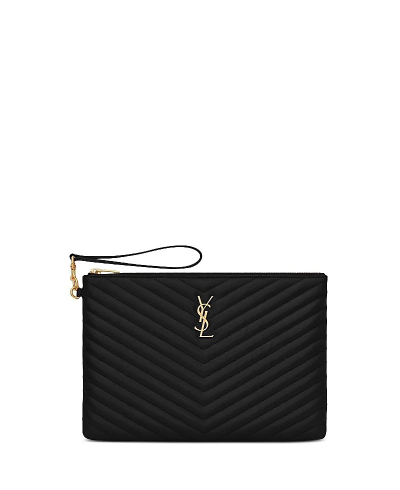 Saint Laurent Cassandre Matelasse Tablet Pouch