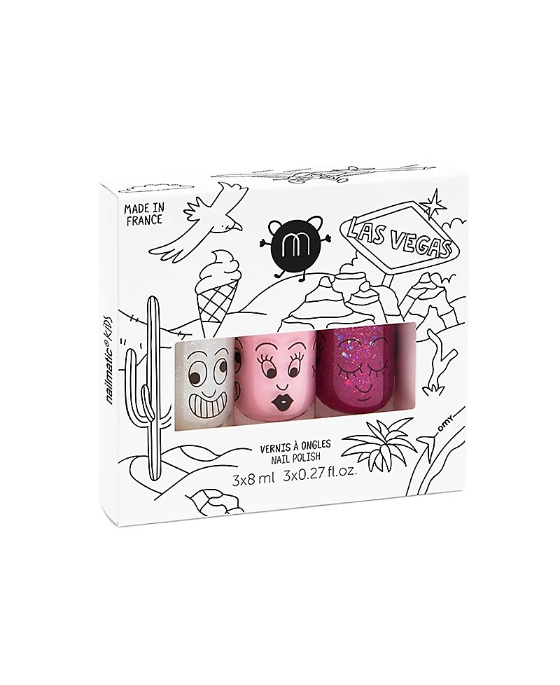 Nailmatic nail polishes set Las Vegas 3-10 - Ages 5-7