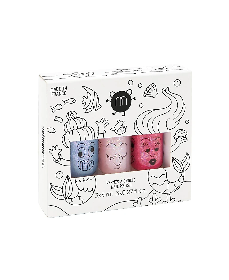 Nailmatic nail polishes set Mermaid 3-10 - Ages 5-7