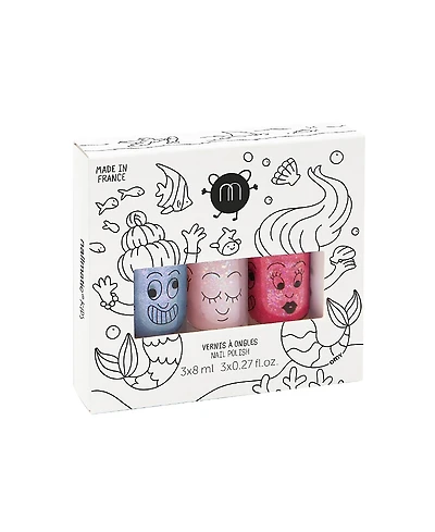 Nailmatic nail polishes set Mermaid 3-10 - Ages 5-7