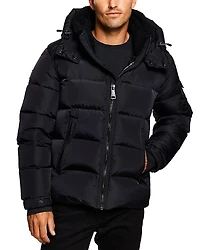 Sam. Frontier Quilted Hooded Zip Front Jacket