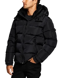 Frontier Quilted Hooded Zip Front Jacket