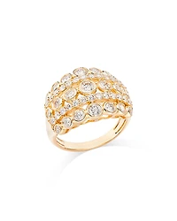 Bloomingdale's Fine Collection Diamond Bezel Multi Row Statement Ring