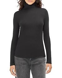 Three Dots Mock Neck Top