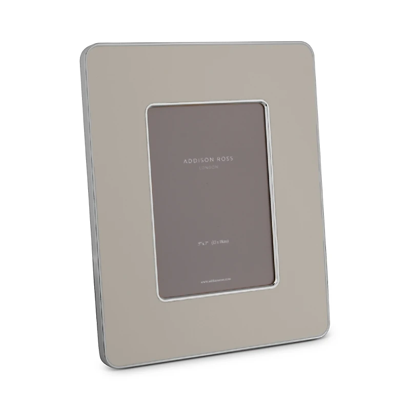 Addison Ross Silver Edged White Studio Enamel Photo Frame