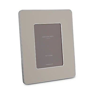 Addison Ross Silver Edged White Studio Enamel Photo Frame