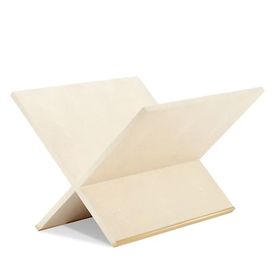 Faux Shagreen Magazine Rack