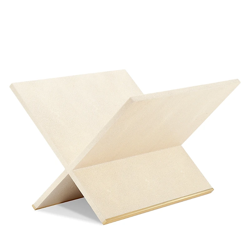 Aerin Faux Shagreen Magazine Rack