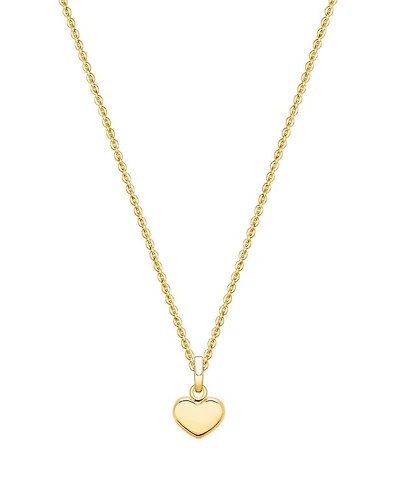 Girls' 14K Gold Modern Heart 13-14" Necklace - Children