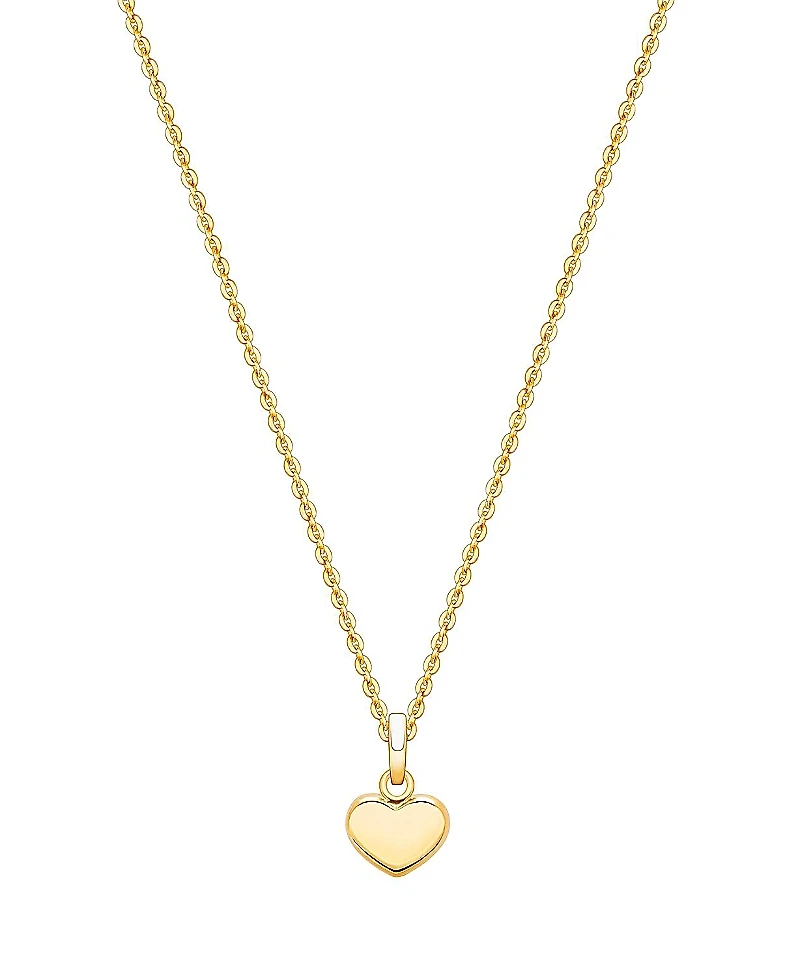 Tiny Blessings Girls' 14K Gold Modern Heart 13-14 Necklace - Children