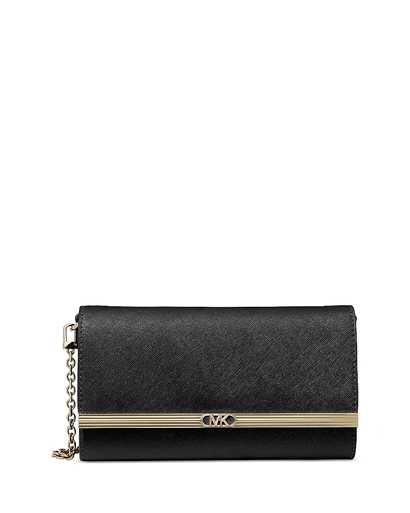 Michael Kors Mona Leather Large Clutch