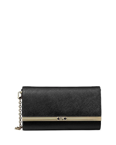 Michael Kors Mona Leather Large Clutch