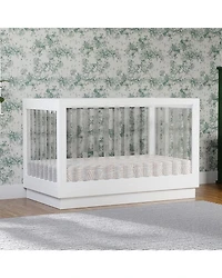 Harlow Acrylic 3-in-1 Convertible Crib