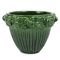 Rustic Garden Acanthus Leaf Small Cachepot