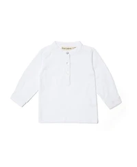 Dotty Dungarees Unisex Maxi Top - White Baby, Little Kid, Big Kid