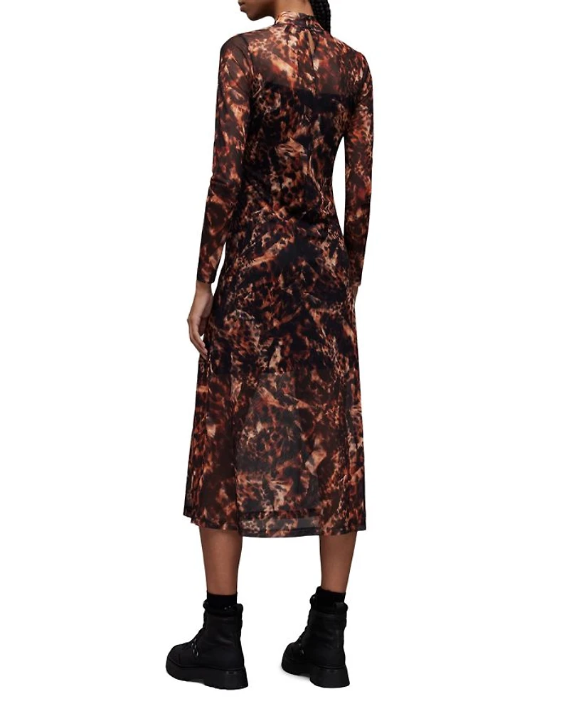 Hanna Spark Turtleneck Midi Dress