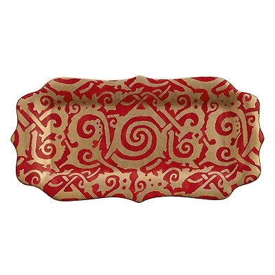L'Objet Fortuny Maori Rectangular Platter, Medium