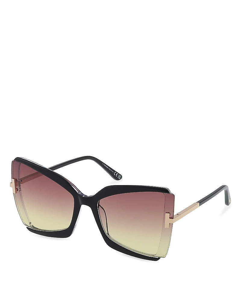 Tom Ford Gia Butterfly Sunglasses, 63mm