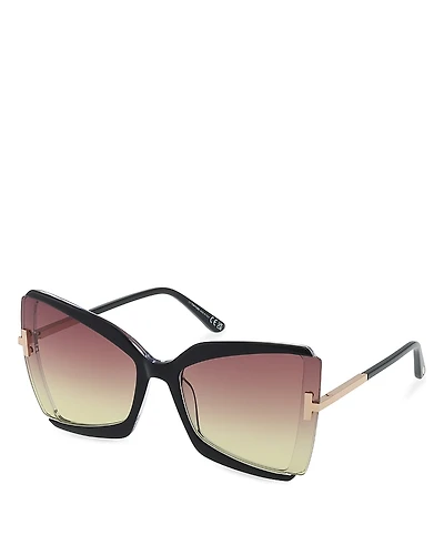 Tom Ford Gia Butterfly Sunglasses, 63mm