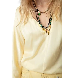 Tonastir Satin Blouse