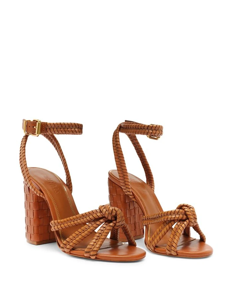 Women's Kathleen Almond Toe Woven High Heel Sandals