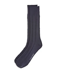 Calvin Klein Textured Stripe Dress Crew Socks