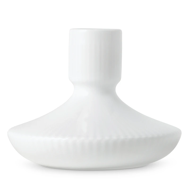 Royal Copenhagen White Fluted Candlestick
