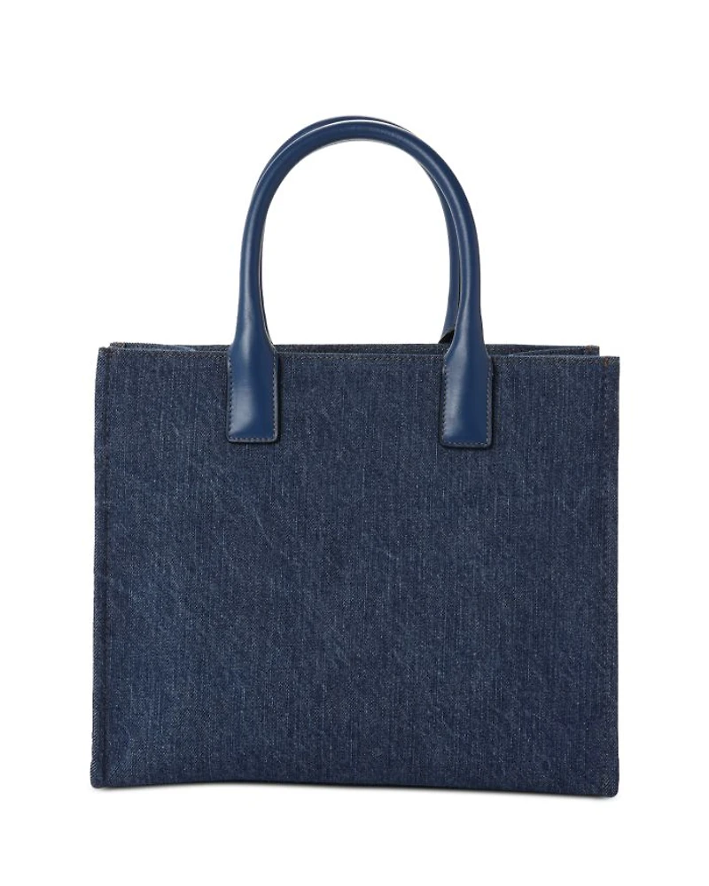 La Medusa Small Denim Tote